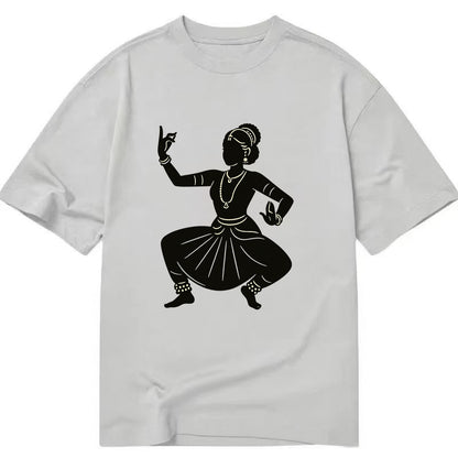 Bharatanatyam classical Indian pose - Classic T-shirt - Grey