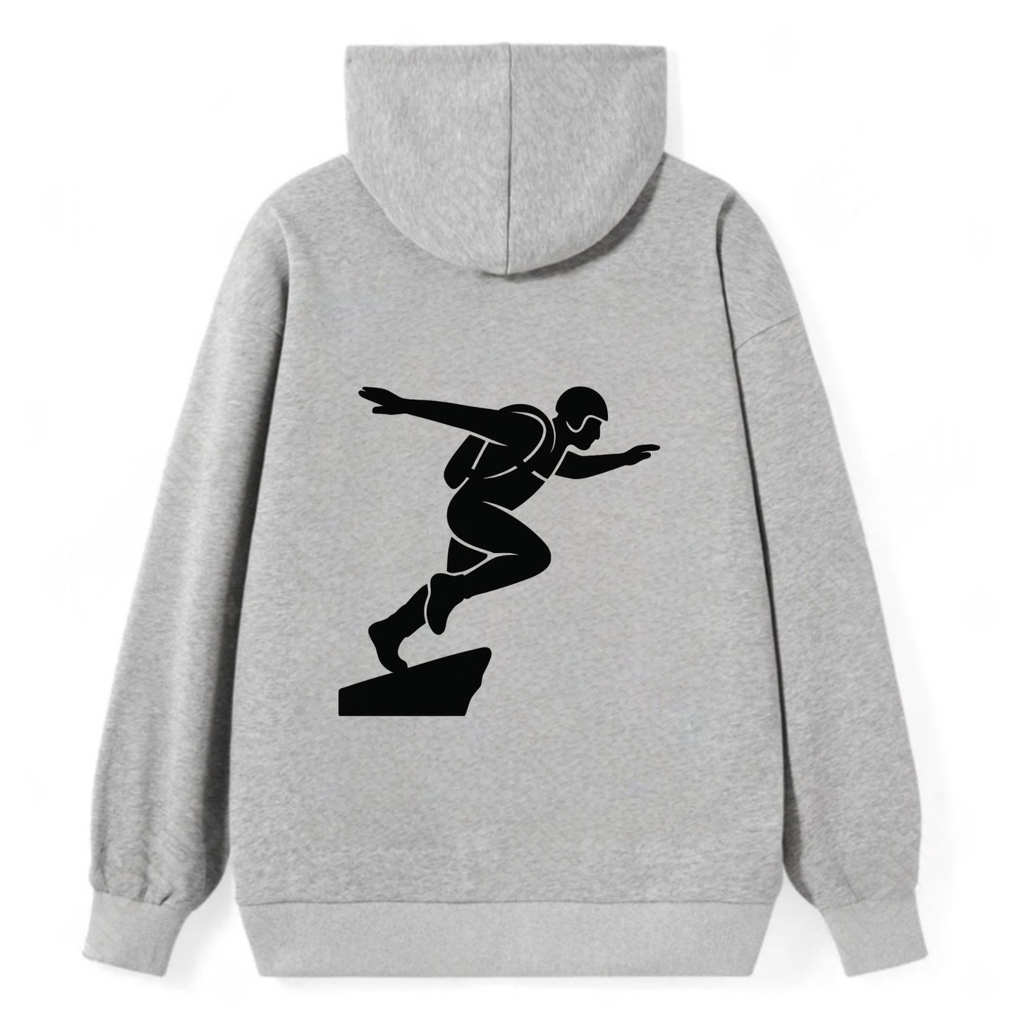 Base jumper launching off - Classic Pullover Hoodie - Grey