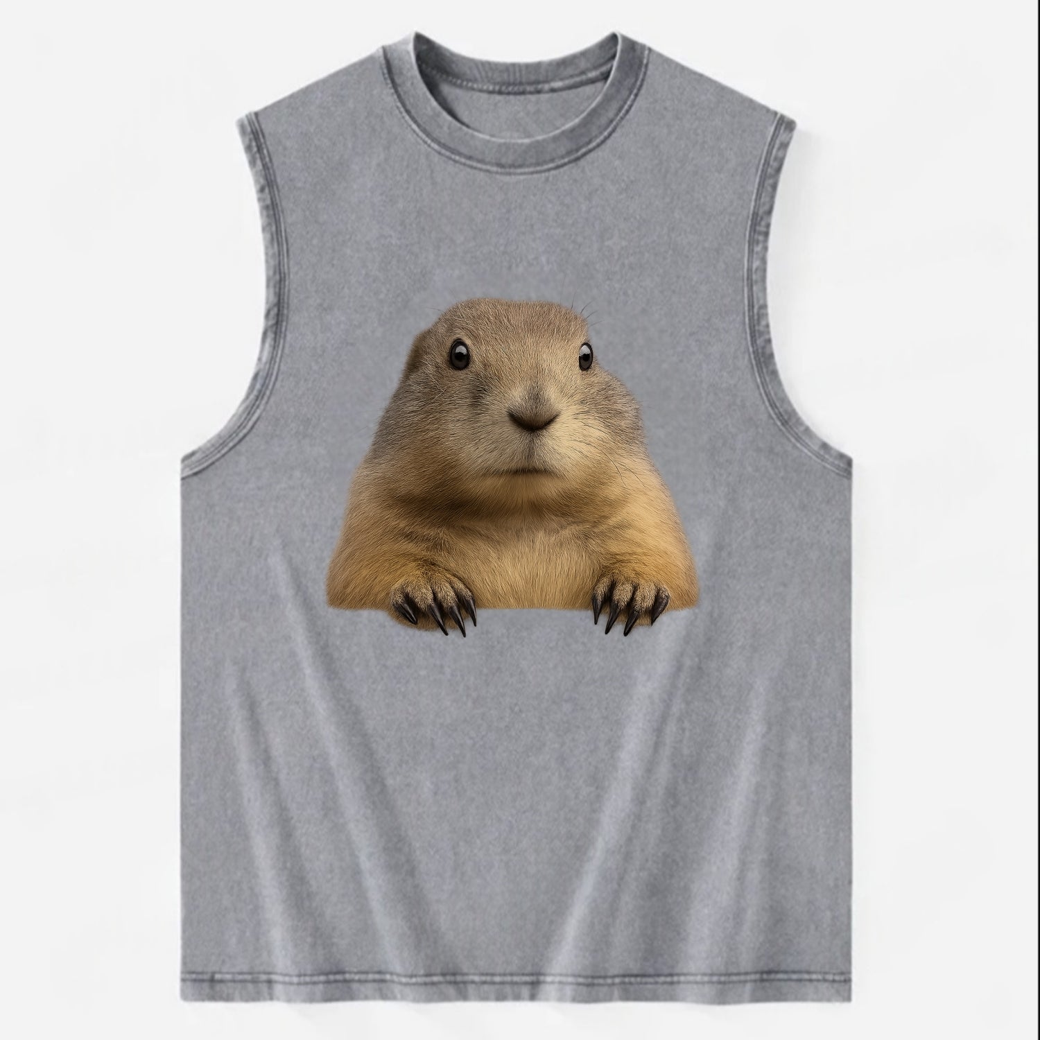 Prairie Dog  - Vintage Washed Tank - Grey