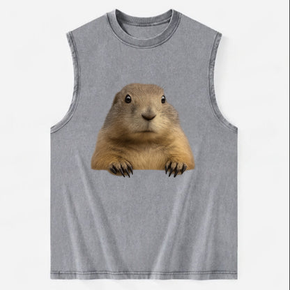 Prairie Dog  - Vintage Washed Tank - Grey