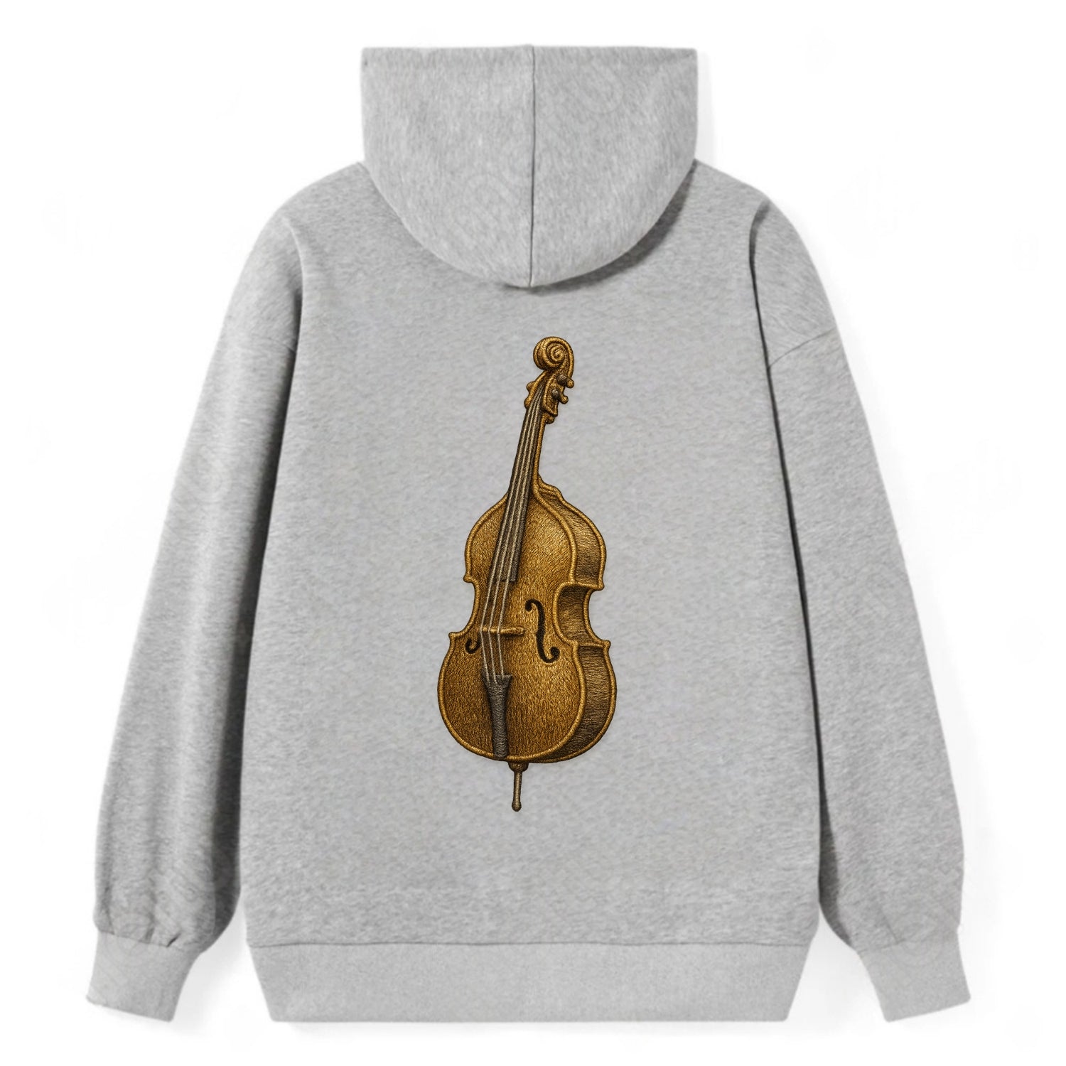 Acoustic Bass  - Classic Pullover Hoodie - Grey