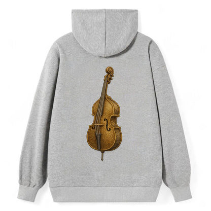 Acoustic Bass  - Classic Pullover Hoodie - Grey