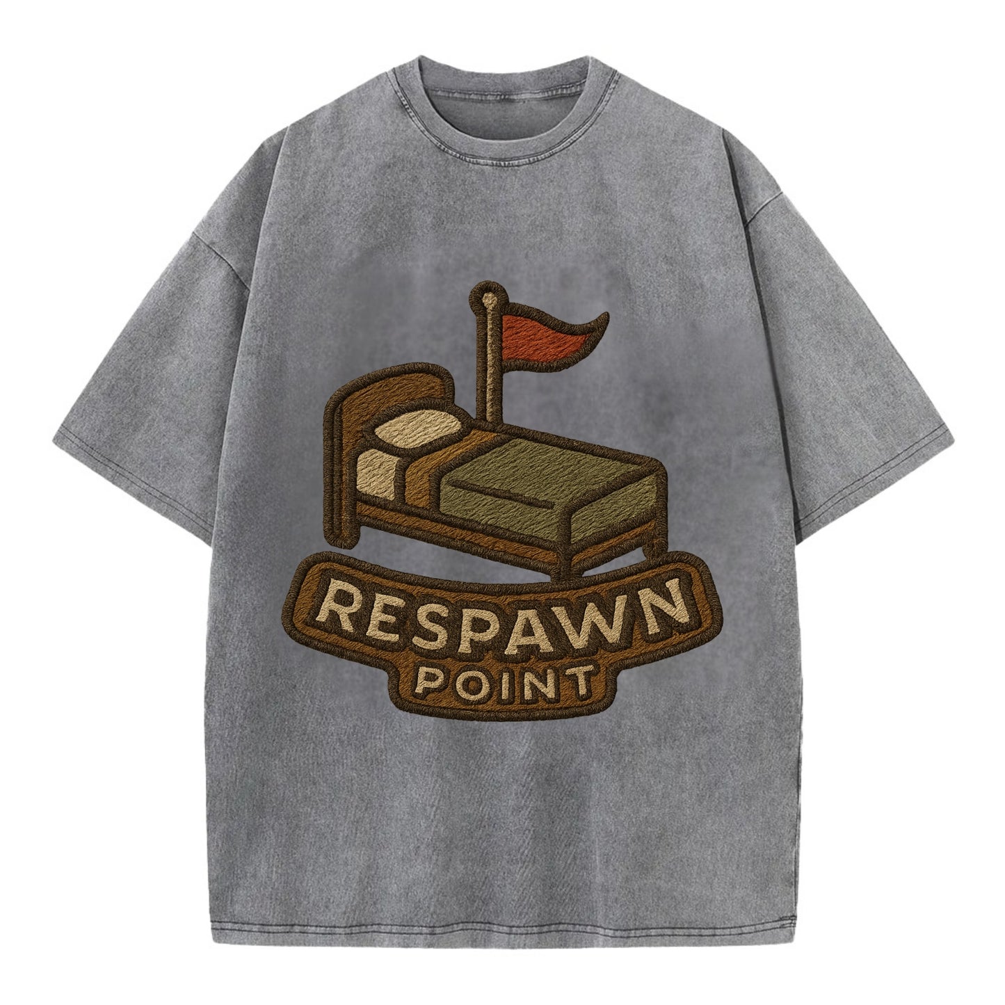 Respawn Point  - Vintage T-shirt - Grey