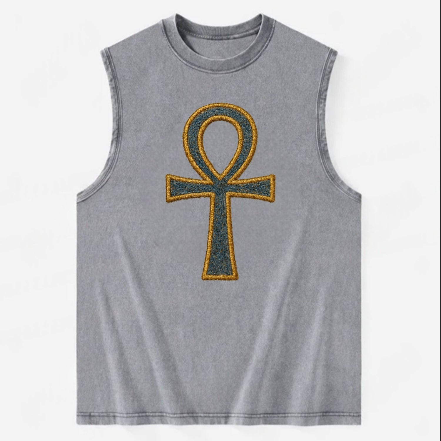 Ankh - Vintage Washed Tank - Grey