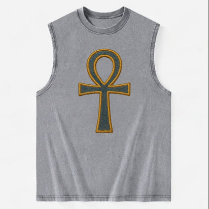 Ankh - Vintage Washed Tank - Grey