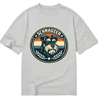 Noble Schnauzer Emblem - Classic T-shirt - Grey