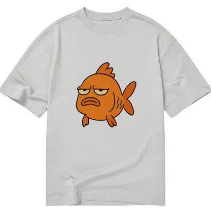 The Goldfish Judging Silently - Classic T-shirt - Grey