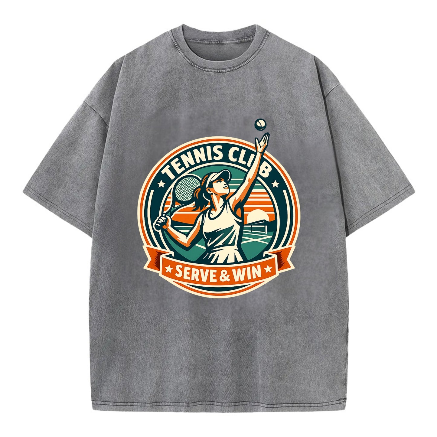 Ace of the Court - Vintage T-shirt - Grey
