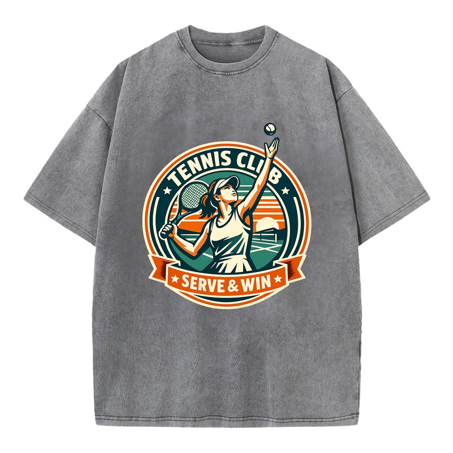 Ace of the Court - Vintage T-shirt - Grey