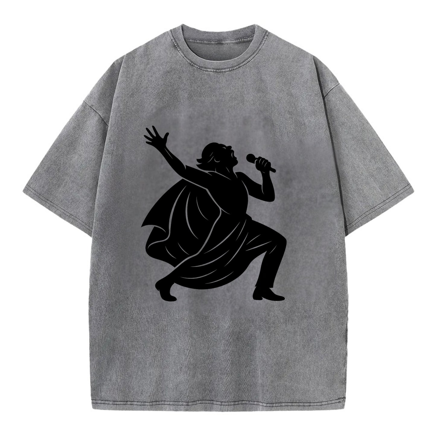 Opera singer powerful finale - Vintage T-shirt - Grey