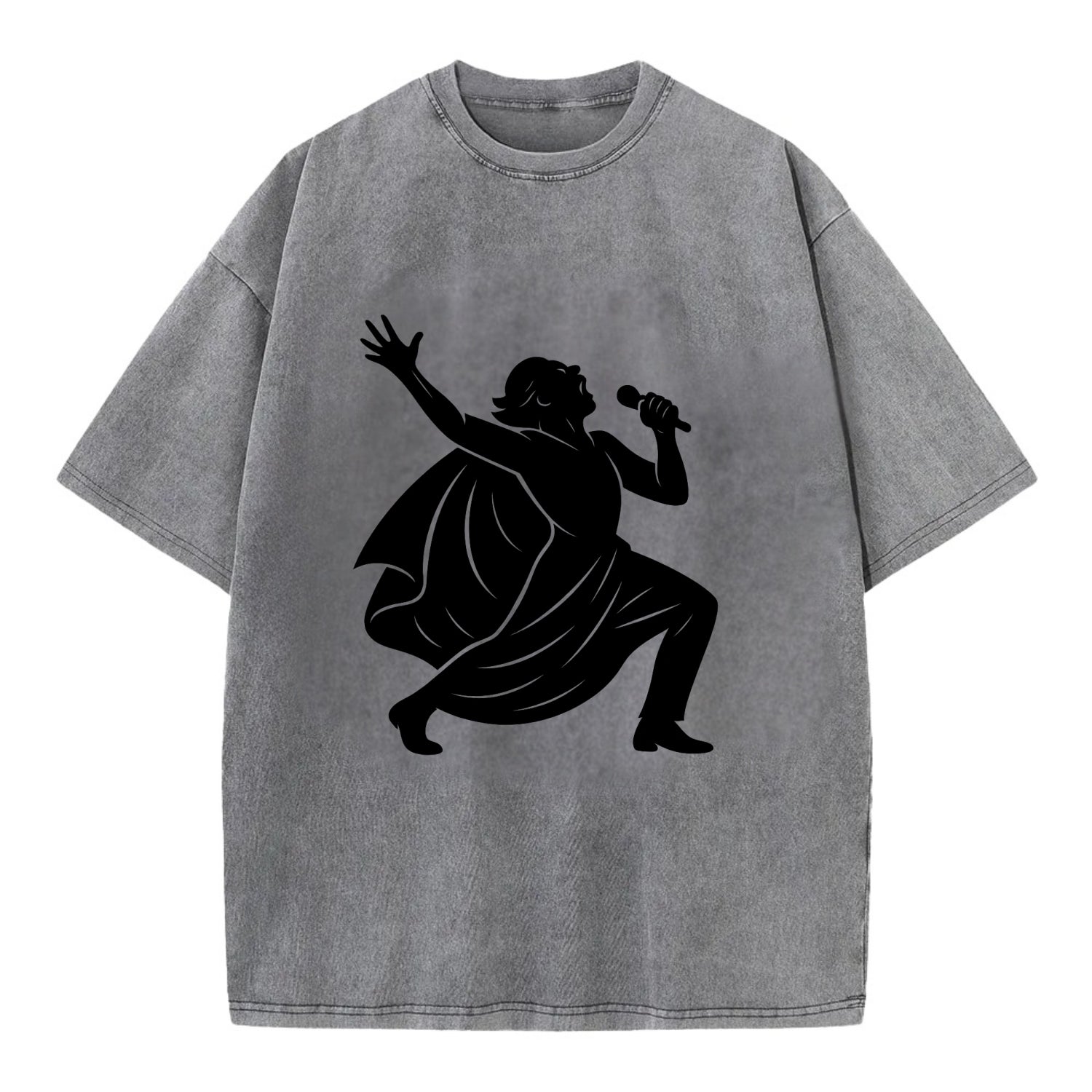 Opera singer powerful finale - Vintage T-shirt - Grey