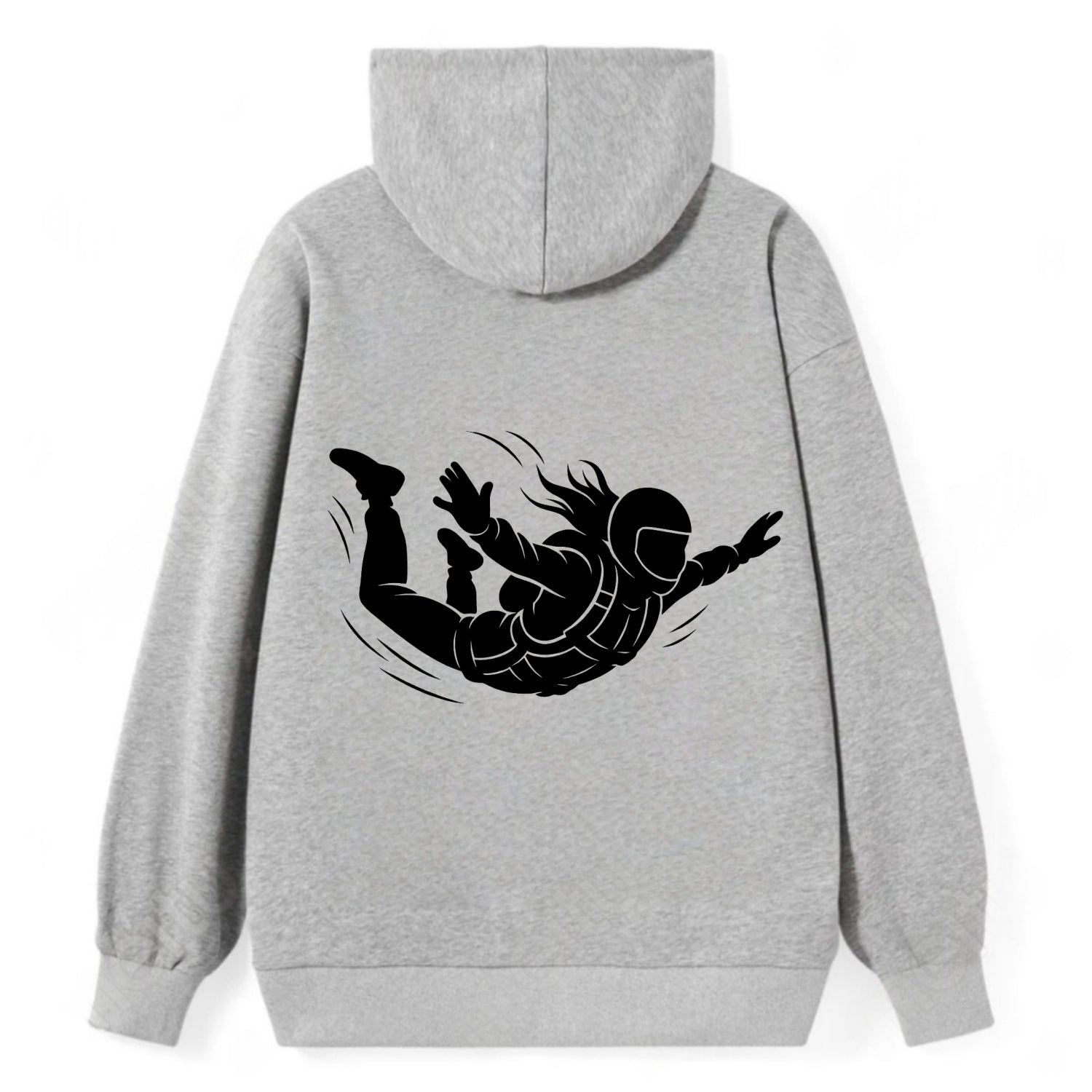 Skydiver free-fall position - Classic Pullover Hoodie - Grey