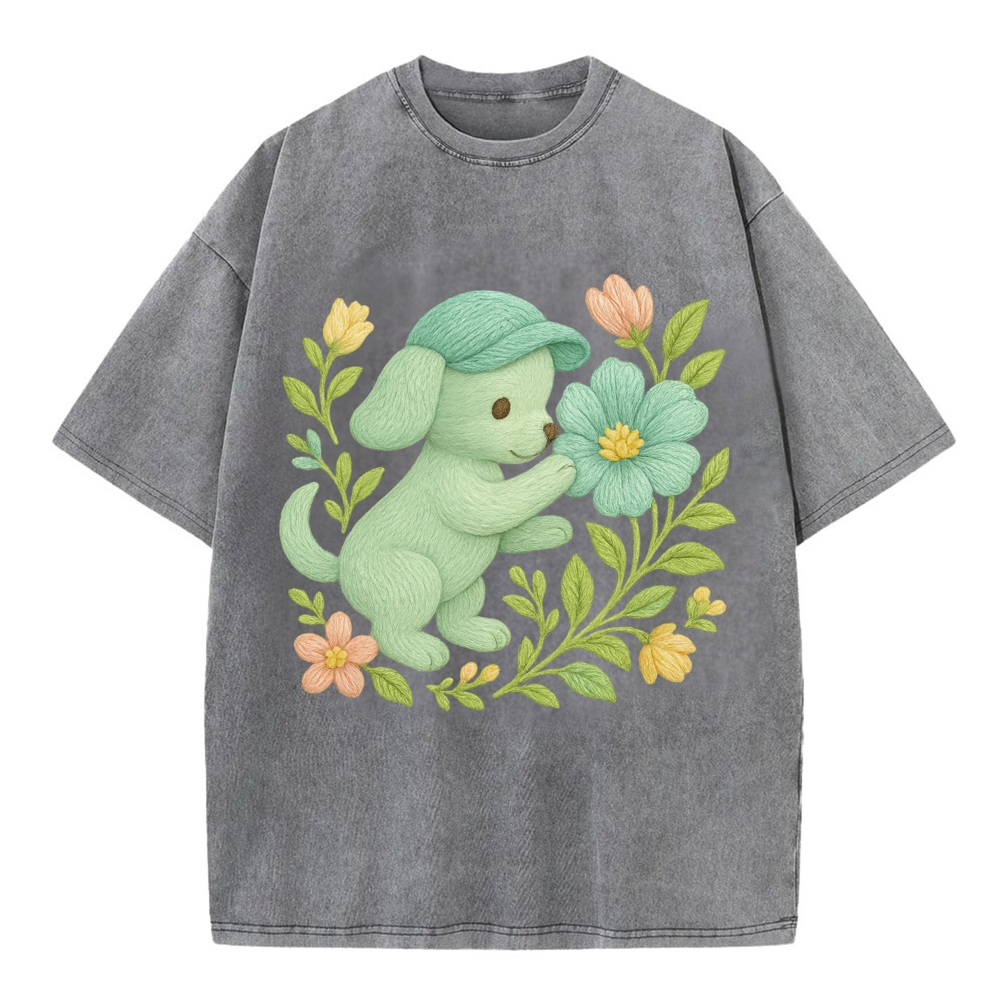 Mint Puppy - Vintage T-shirt - Grey