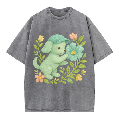 Mint Puppy - Vintage T-shirt - Grey