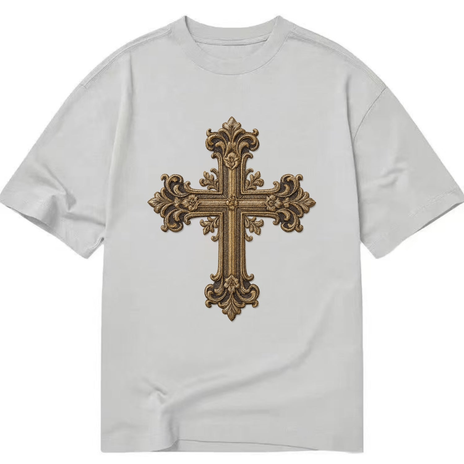 Victorian Cross  - Classic T-shirt - Grey