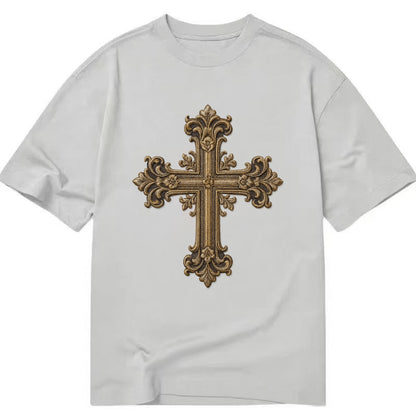 Victorian Cross  - Classic T-shirt - Grey
