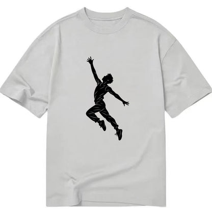 Modern dancer reaching skyward - Classic T-shirt - Grey
