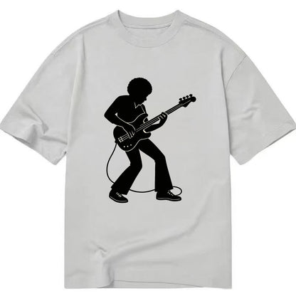 Bass guitarist slap technique - Classic T-shirt - Grey