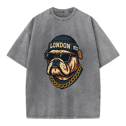 London Bulldog - Vintage T-shirt - Grey