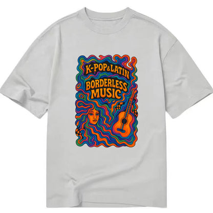 K-Pop and Latin fusion explosion - "Borderless Music" - cross-cultural sounds - Classic T-shirt - Grey