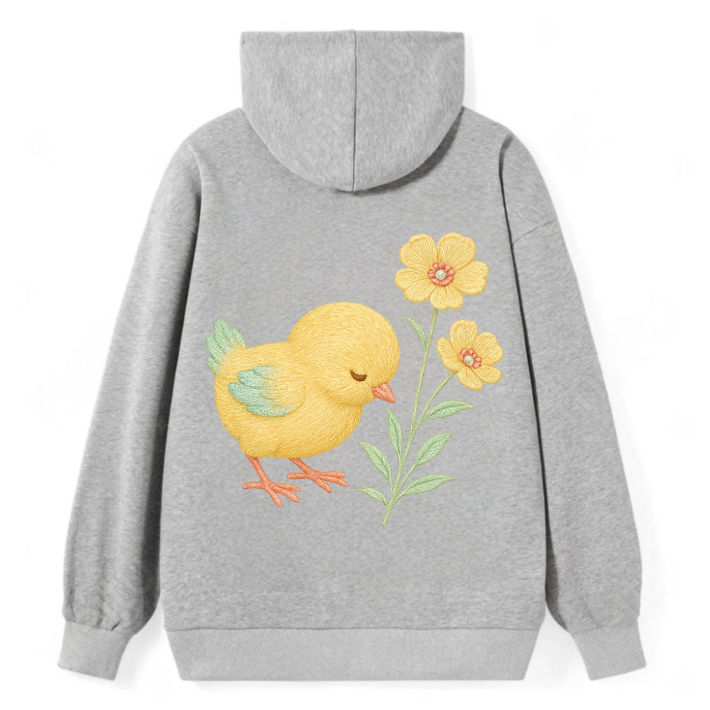 Yellow Chick - Classic Pullover Hoodie - Grey