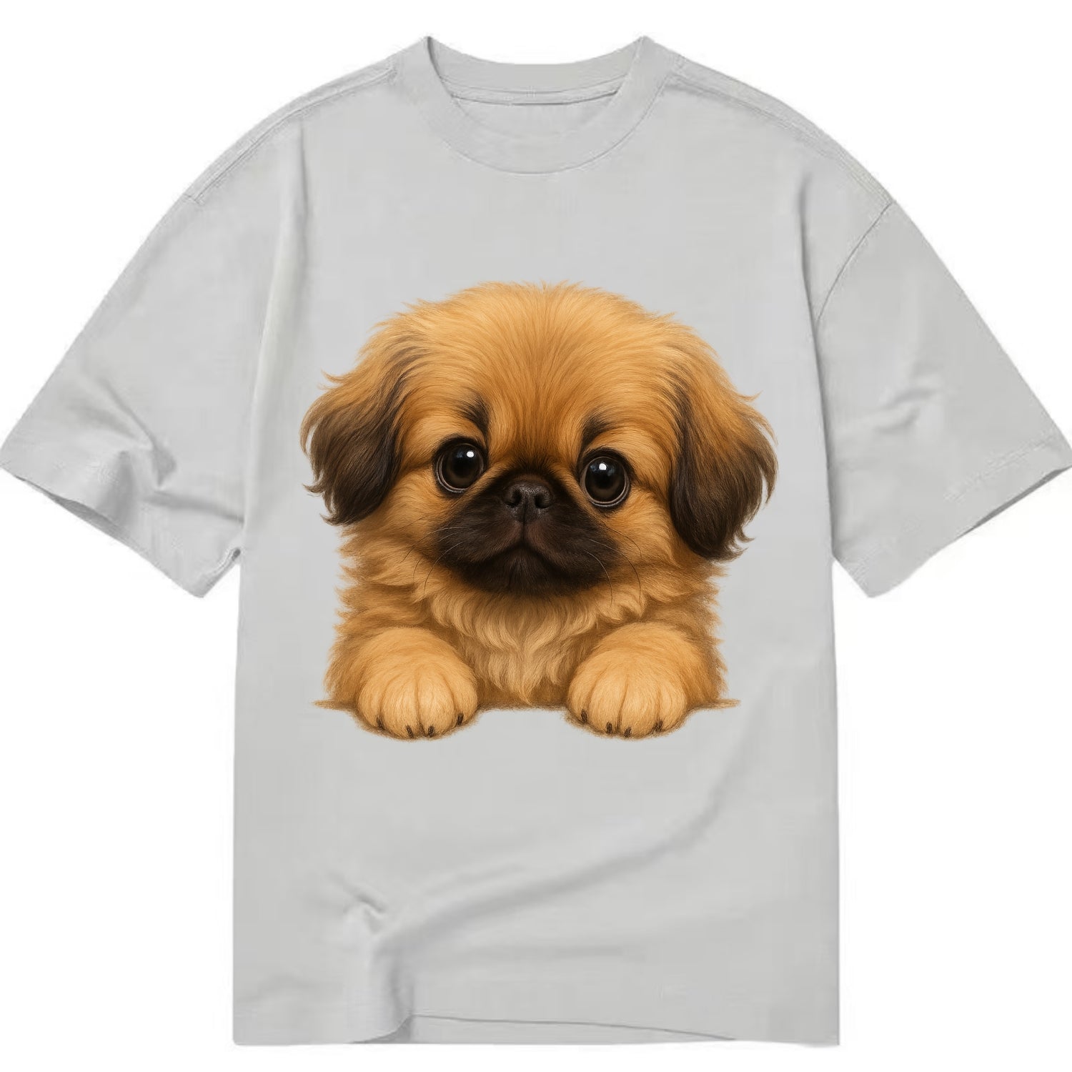 Pekingese  - Classic T-shirt - Grey