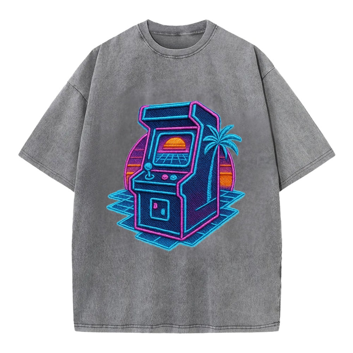 Arcade Machine - Vintage T-shirt - Grey