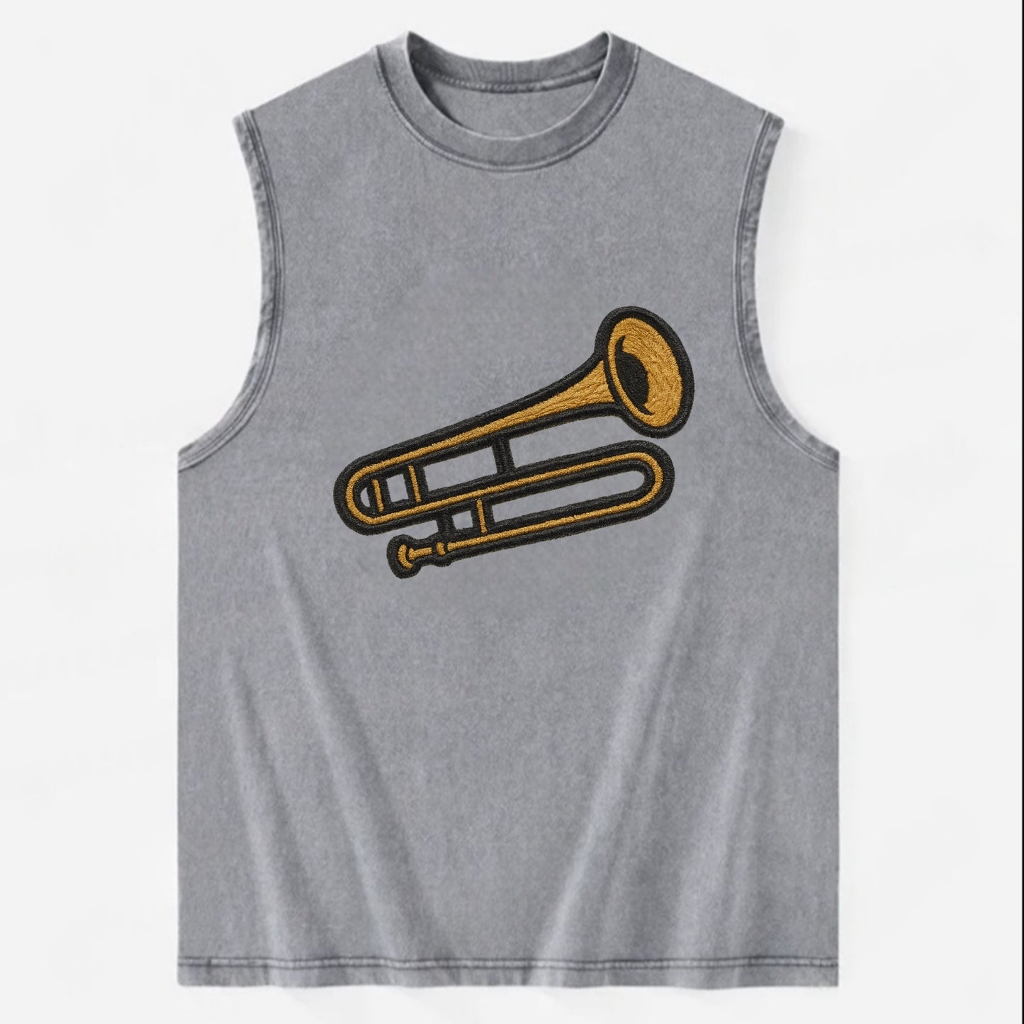 Trombone  - Vintage Washed Tank - Grey