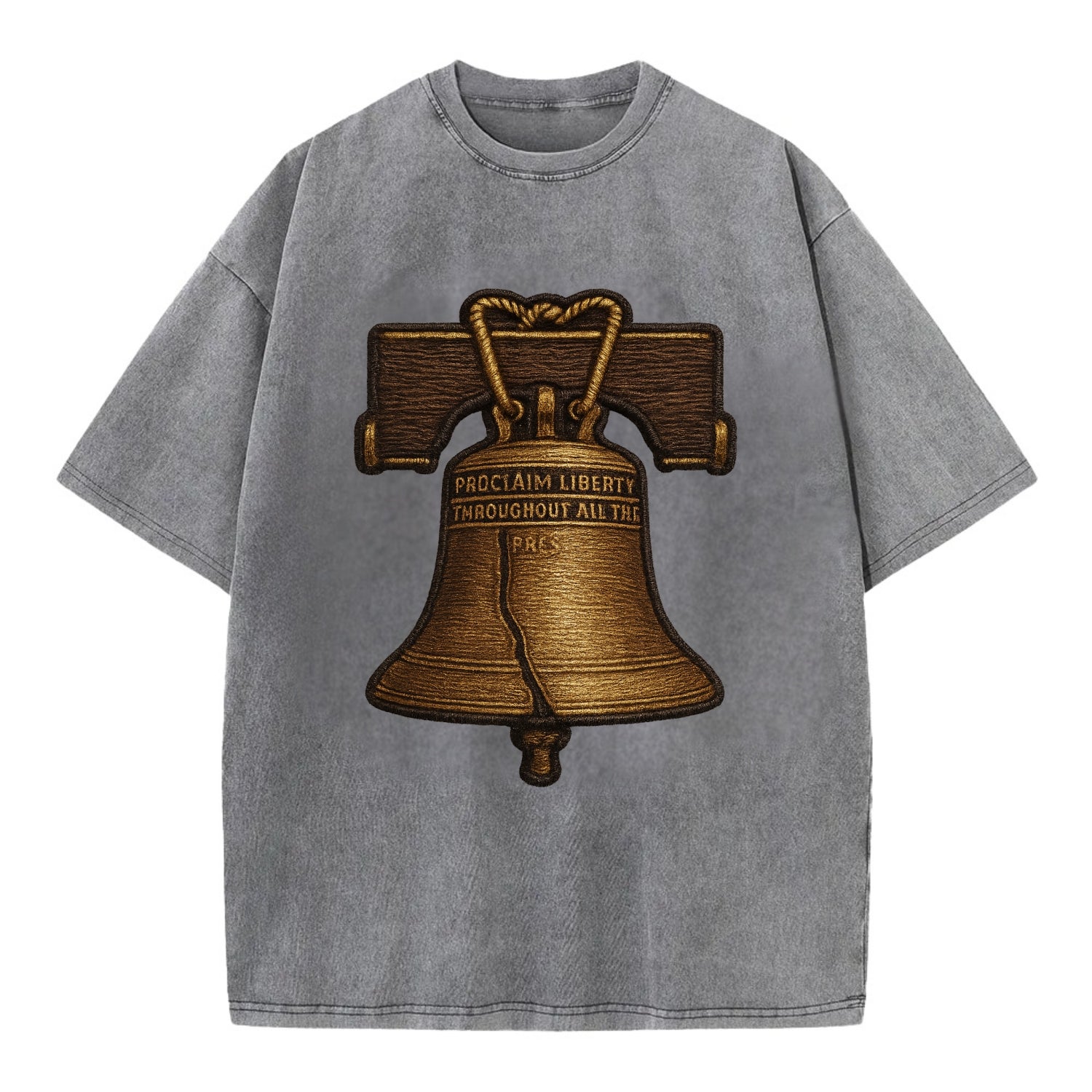 Liberty Bell  - Vintage T-shirt - Grey
