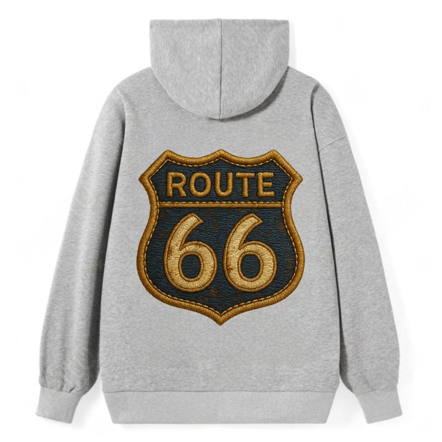 Route 66  - Classic Pullover Hoodie - Grey