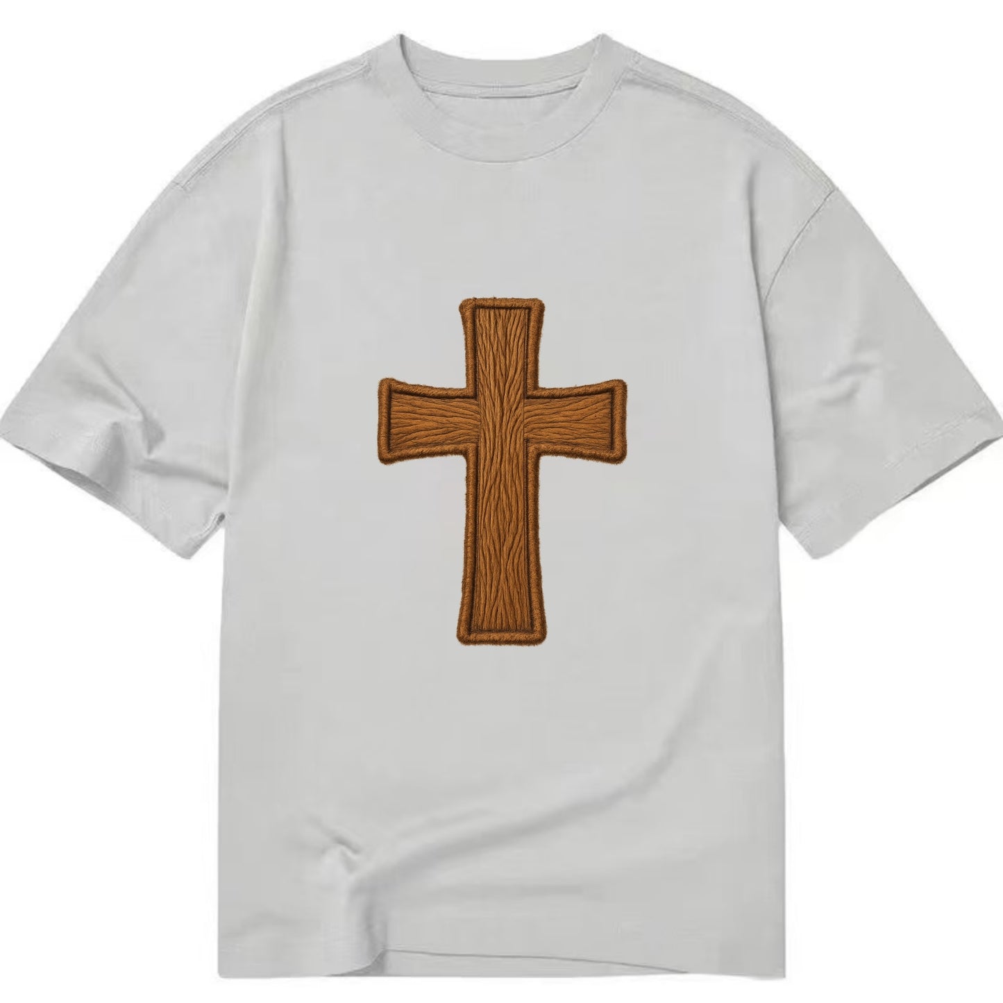 Carved Cross  - Classic T-shirt - Grey