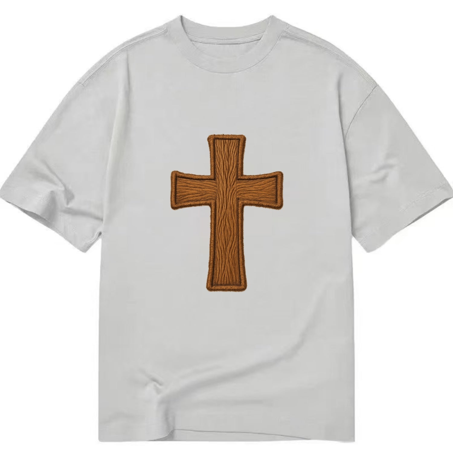 Carved Cross  - Classic T-shirt - Grey