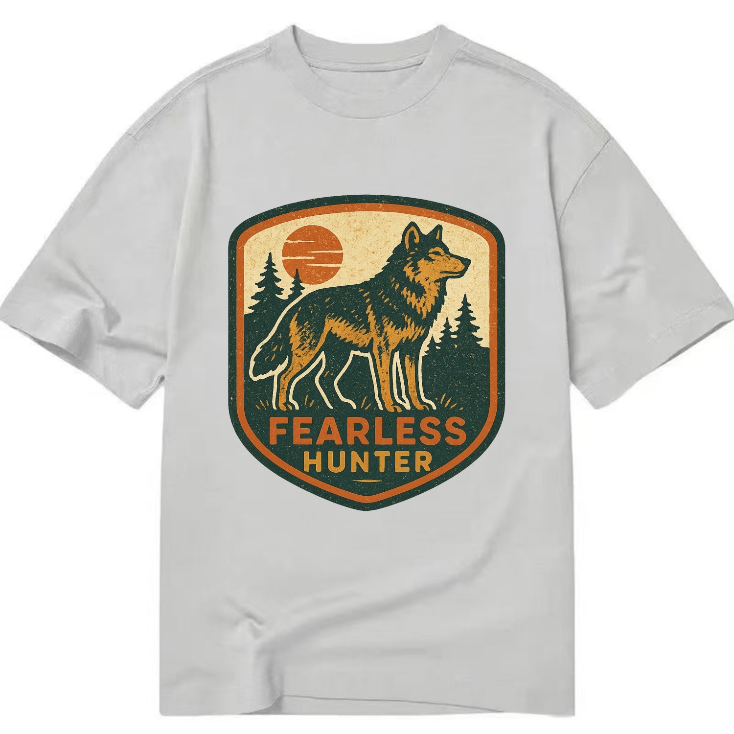 Fearless Hunter  - Classic T-shirt - Grey