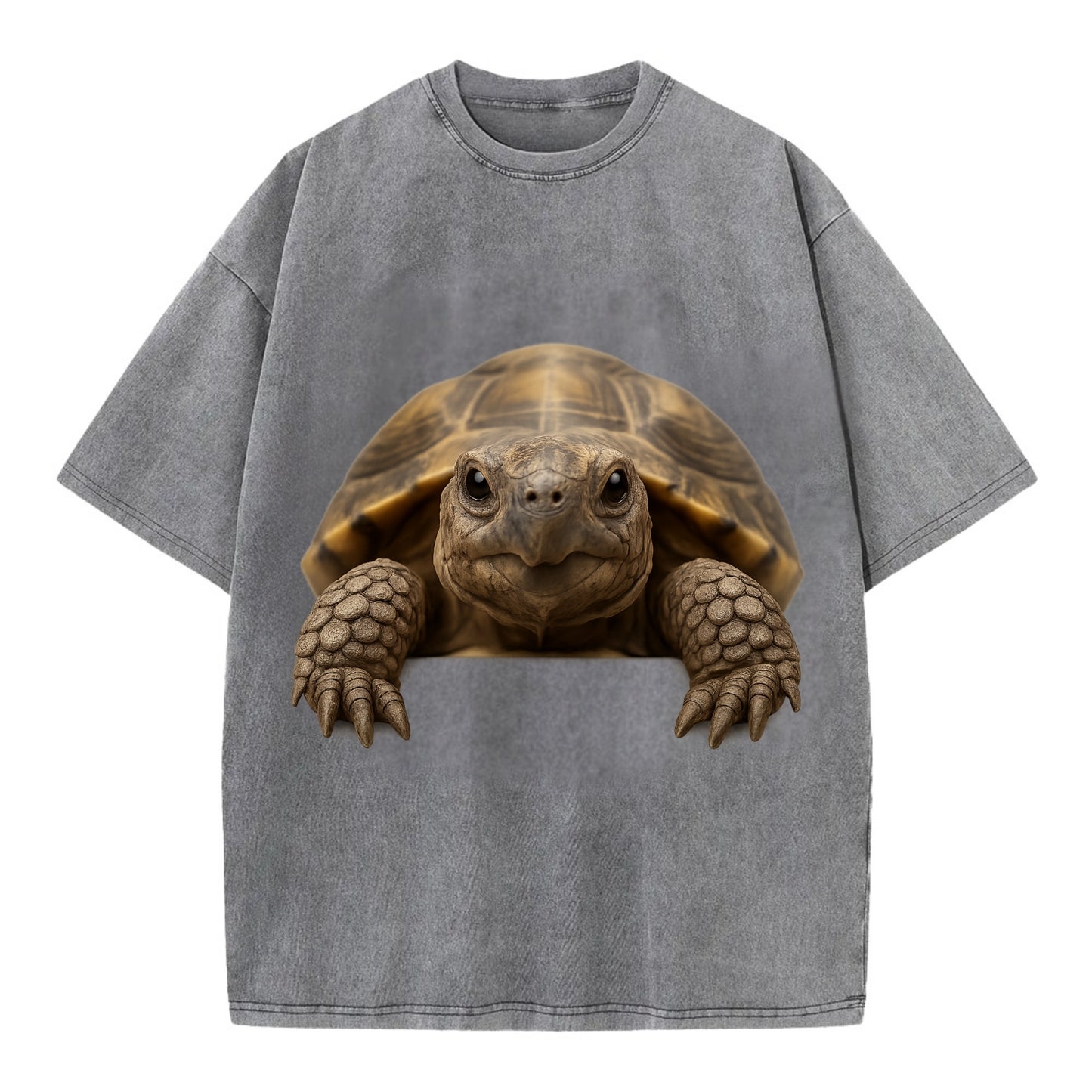 Tortoise  - Vintage T-shirt - Grey