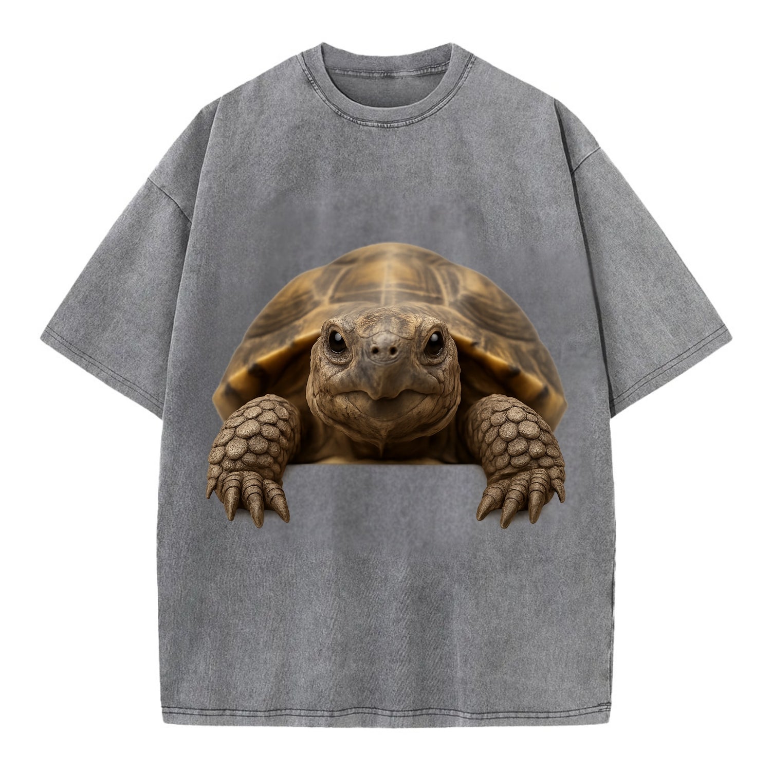 Tortoise  - Vintage T-shirt - Grey