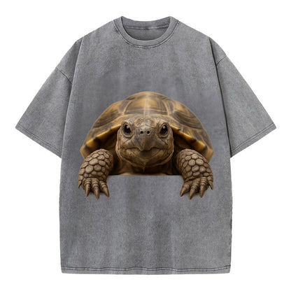 Tortoise  - Vintage T-shirt - Grey