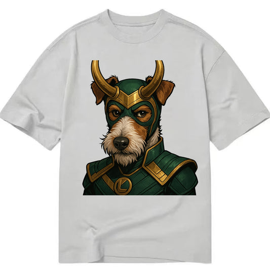 Fox Terrier Loki  - Classic T-shirt - Grey