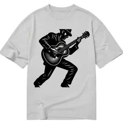 Guitarist playing acoustic guitar - Classic T-shirt - Grey
