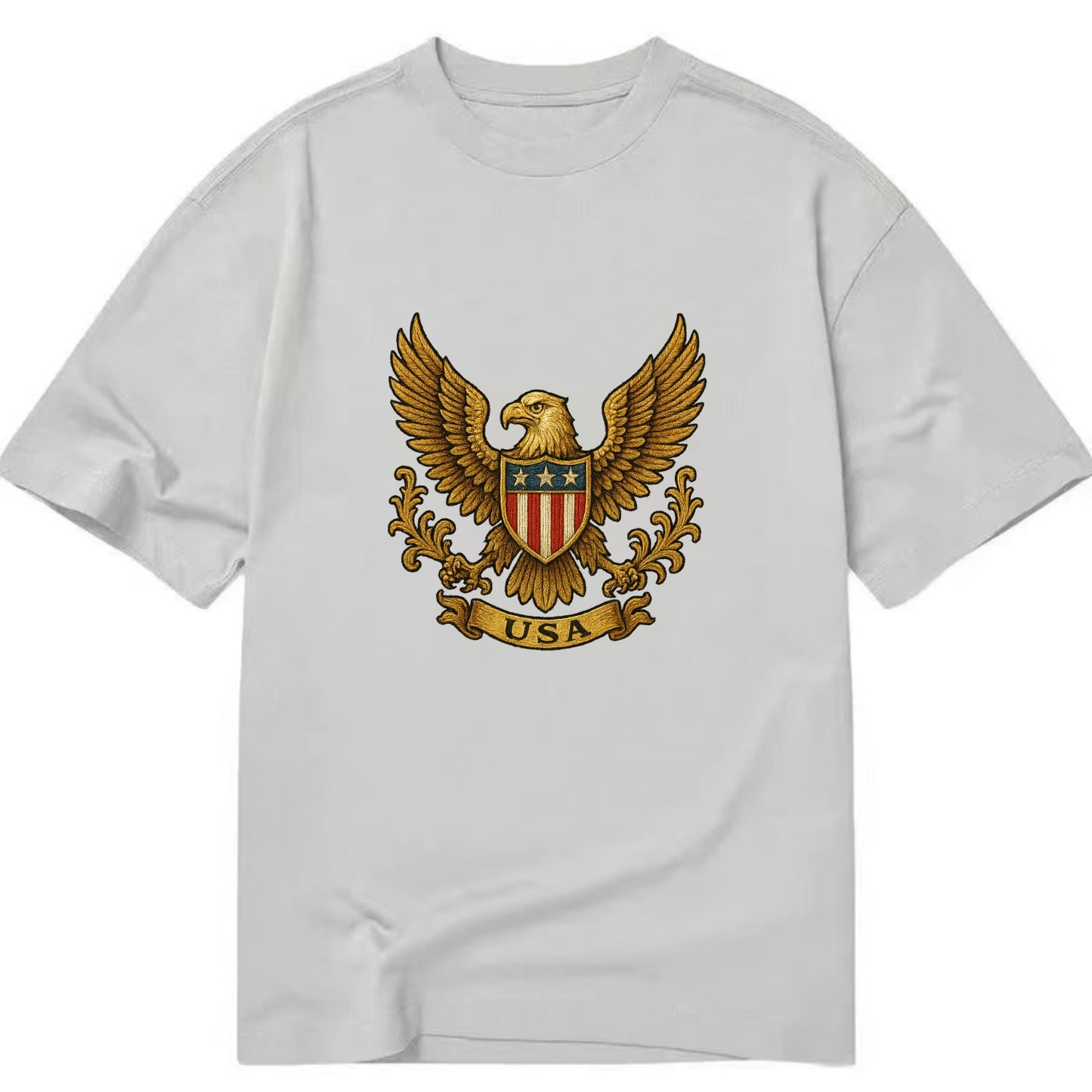 Usa Heritage Eagle 3 - Classic T-shirt - Grey