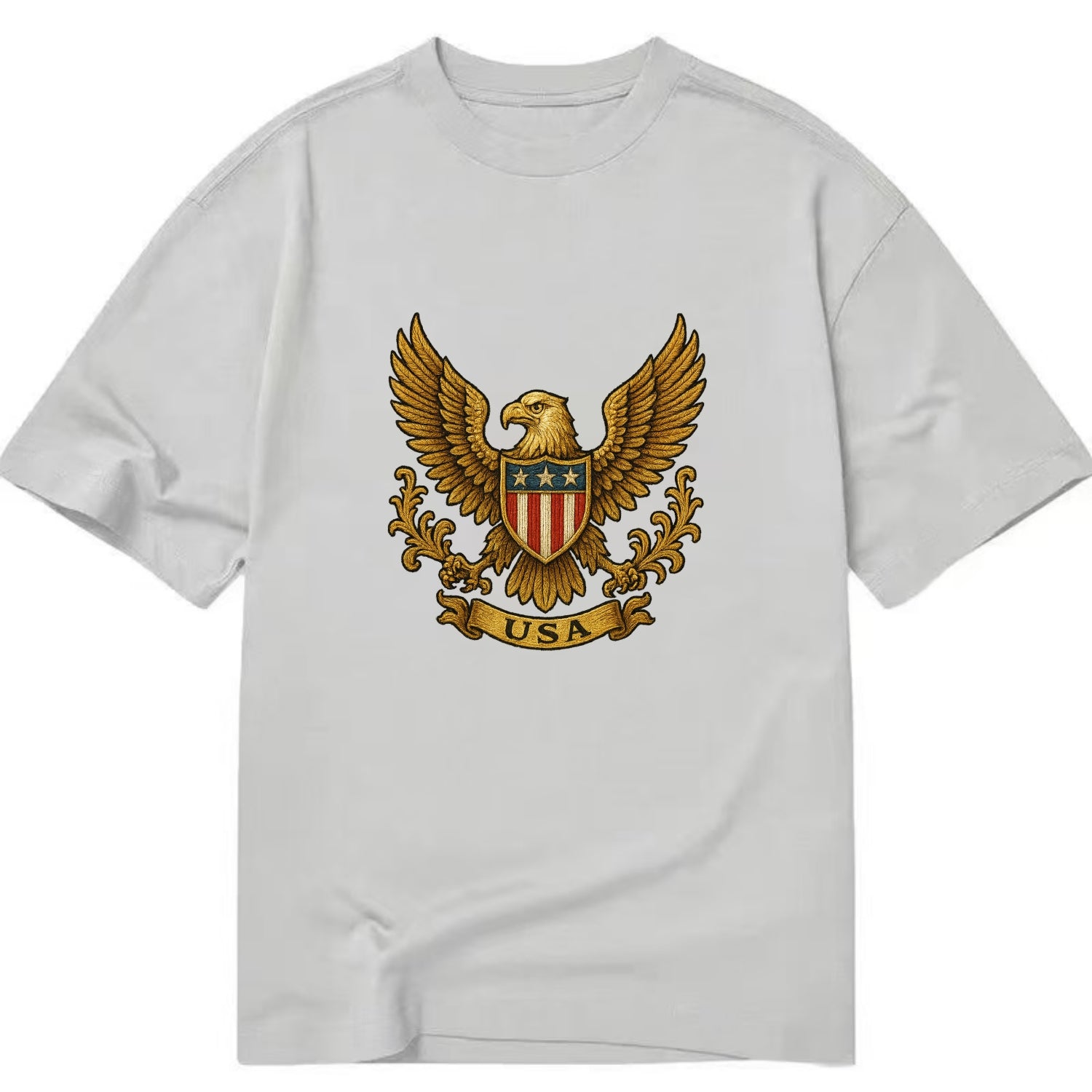 Usa Heritage Eagle 3 - Classic T-shirt - Grey