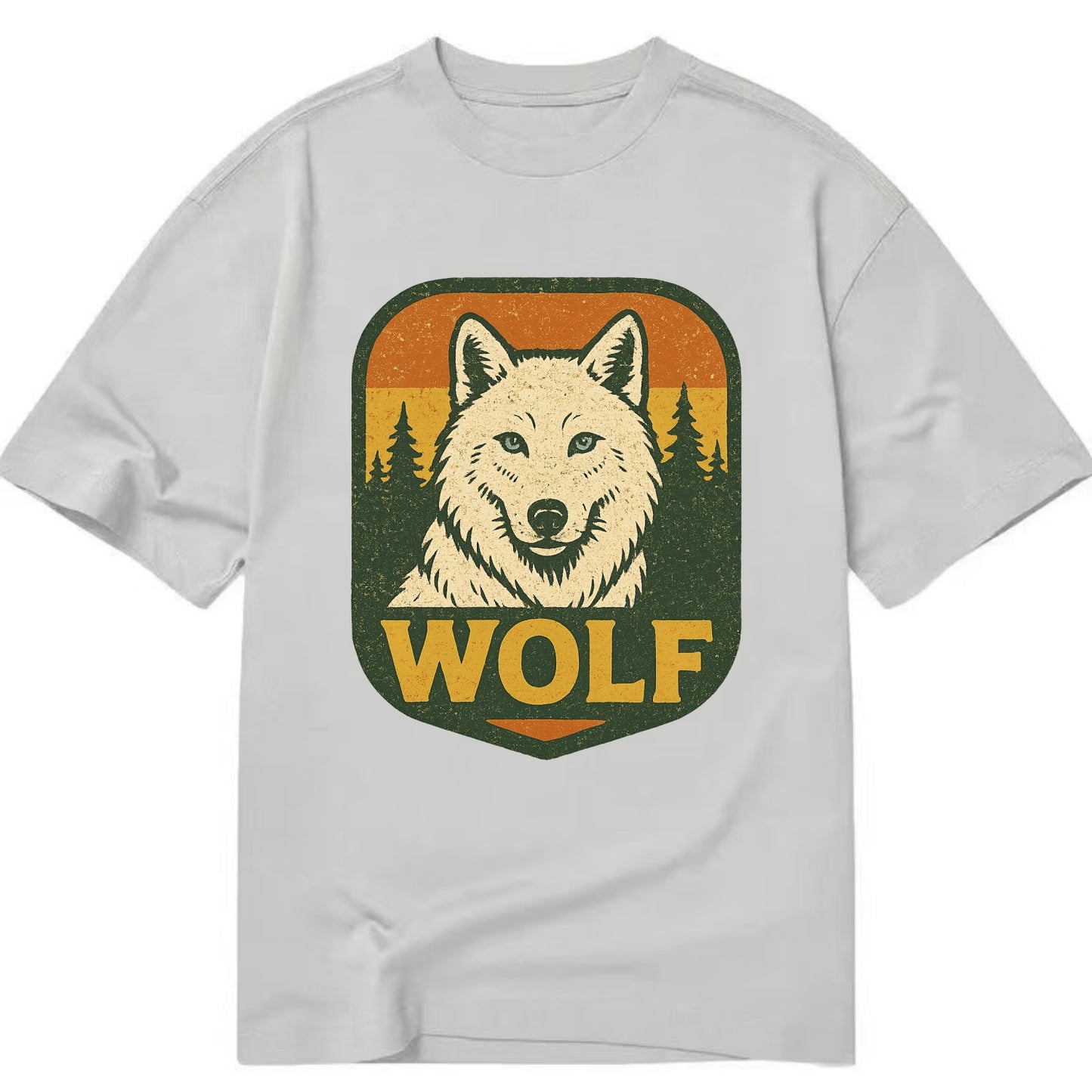 Arctic White Wolf  - Classic T-shirt - Grey