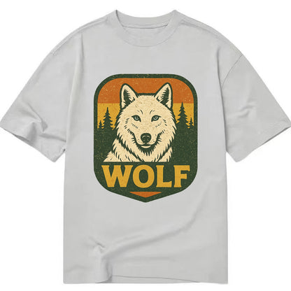 Arctic White Wolf  - Classic T-shirt - Grey