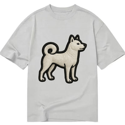 Kishu Ken - Contemporary white hunter de - Classic T-shirt - Grey