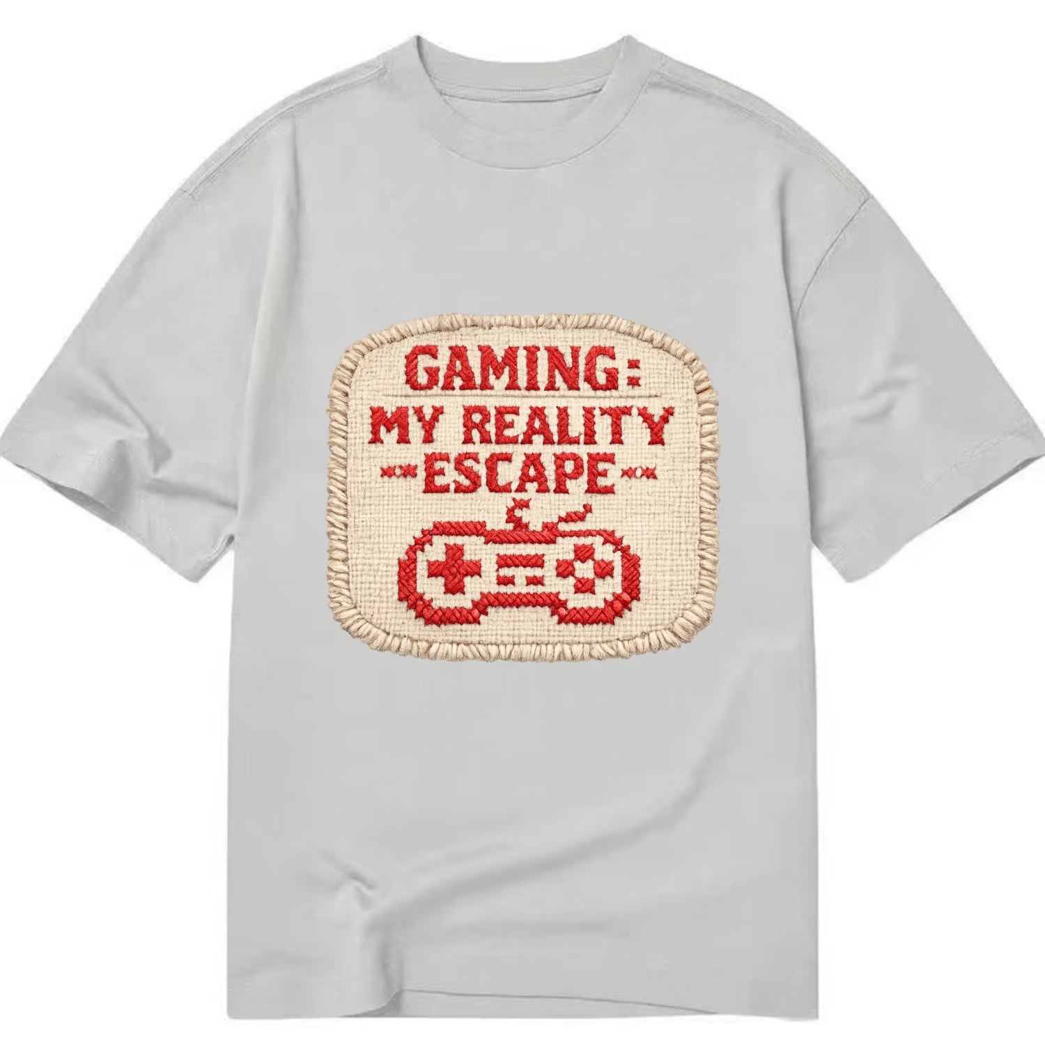 GAMING: MY REALITY ESCAPE - red game escape - red - gaming reality escape - Classic T-shirt - Grey