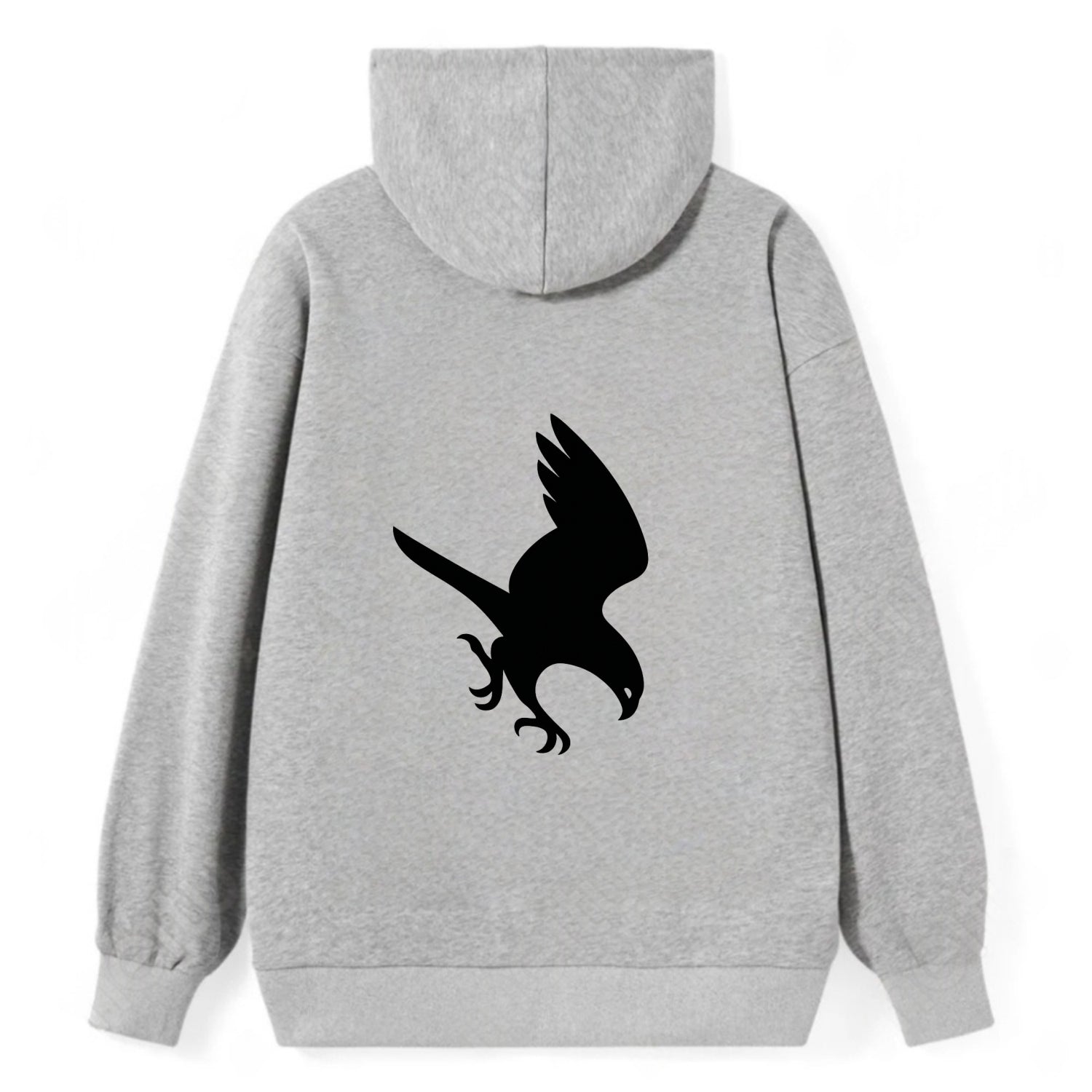 Hawk diving for prey - Classic Pullover Hoodie - Grey