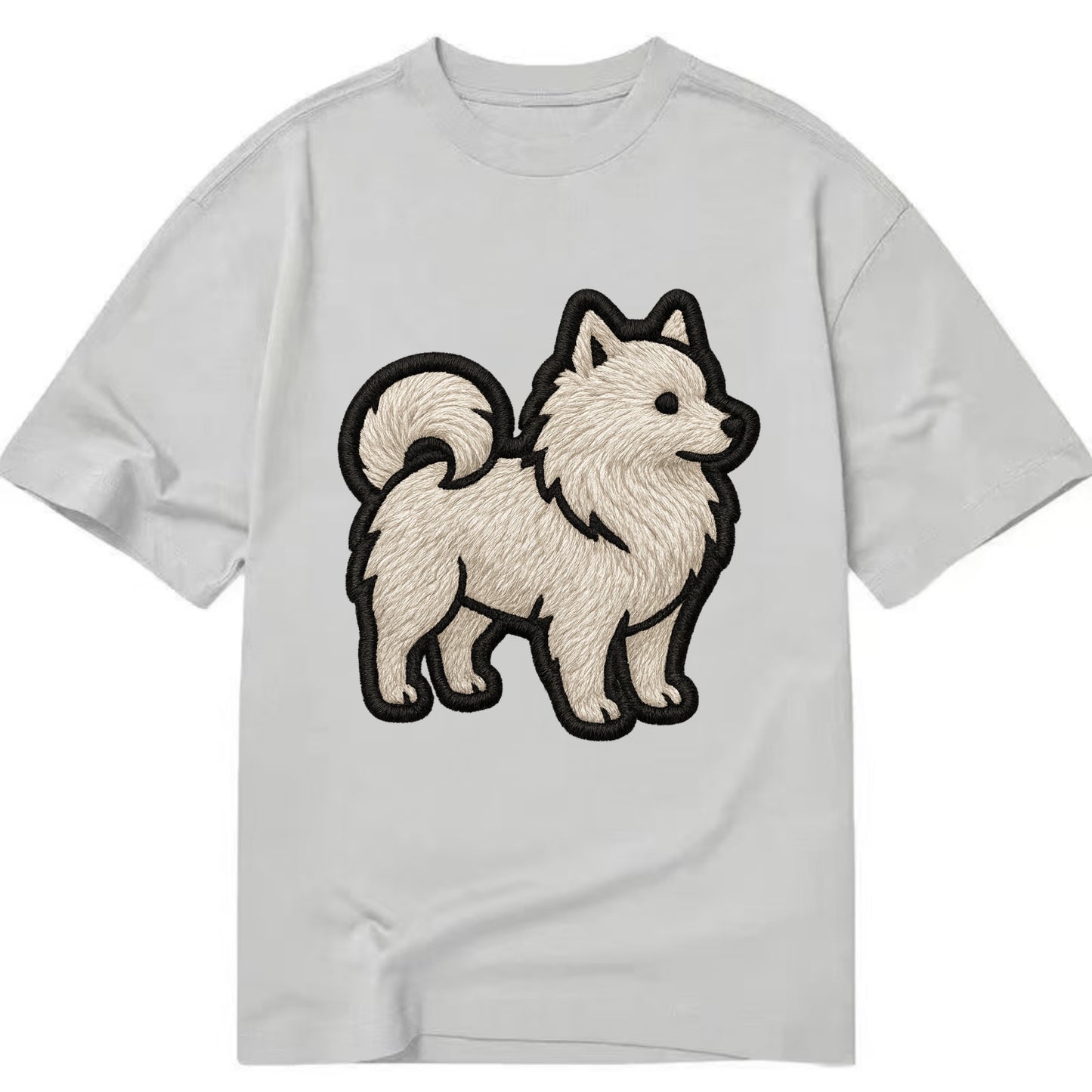 Japanese Spitz - Contemporary white spit - Classic T-shirt - Grey