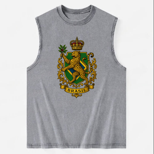 Brazil Jaguar Emblem  - Vintage Washed Tank