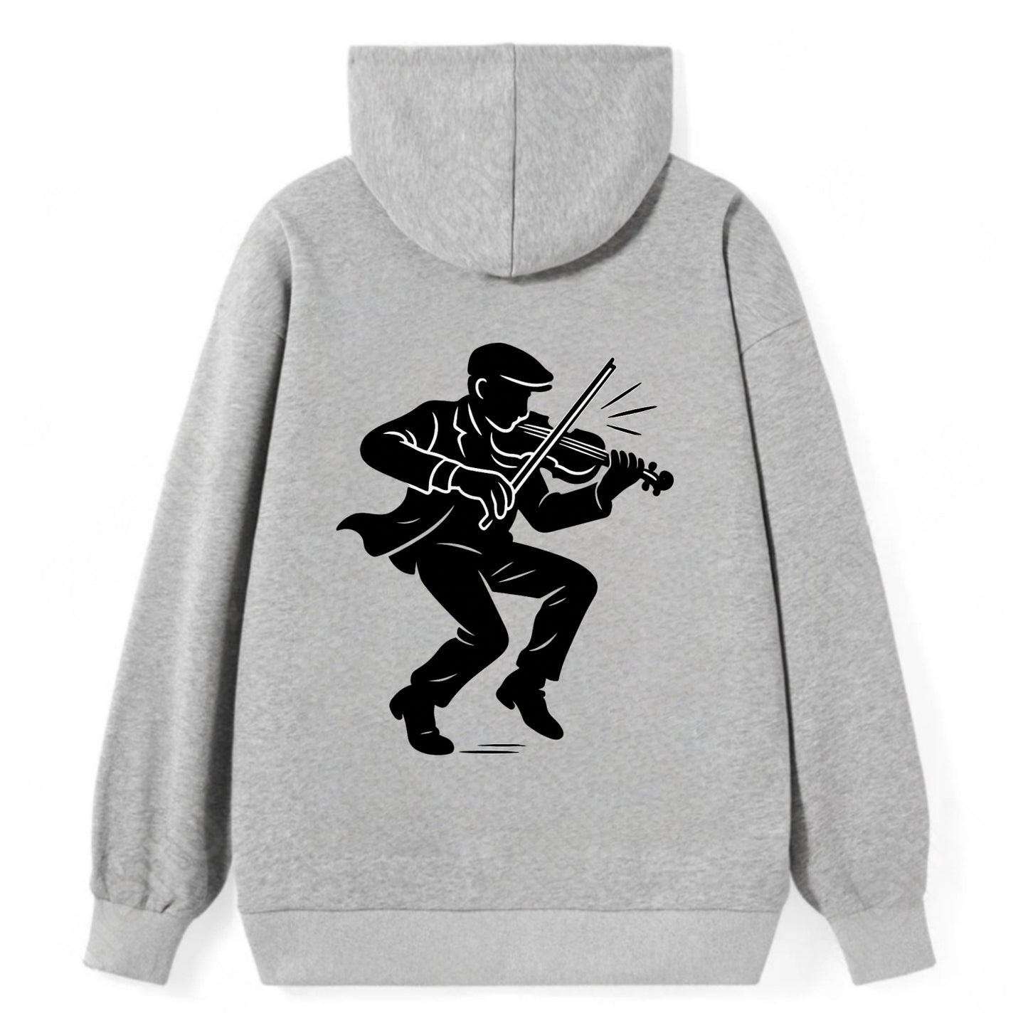 Irish folk musician traditional jig - Classic Pullover Hoodie - Grey
