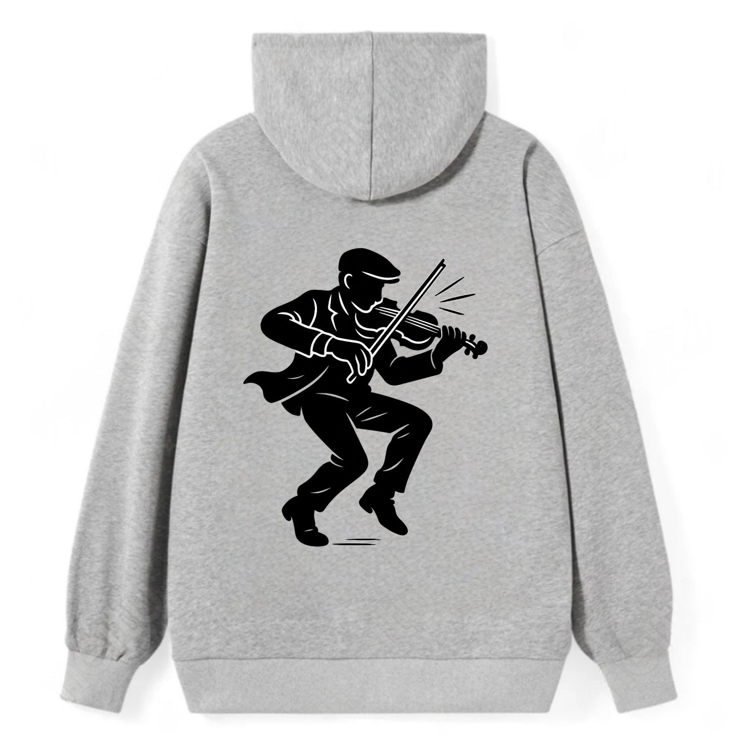 Irish folk musician traditional jig - Classic Pullover Hoodie - Grey