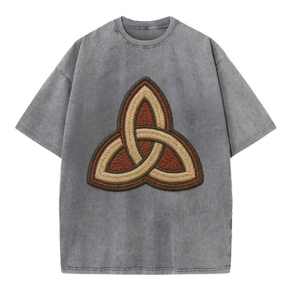 Trinity Knot  - Vintage T-shirt - Grey